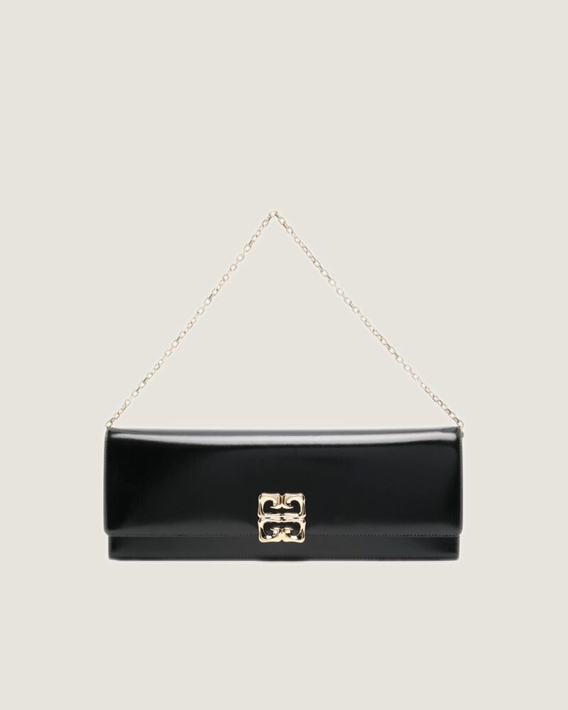 Givenchy 4G Liquid Clutch Bag Black