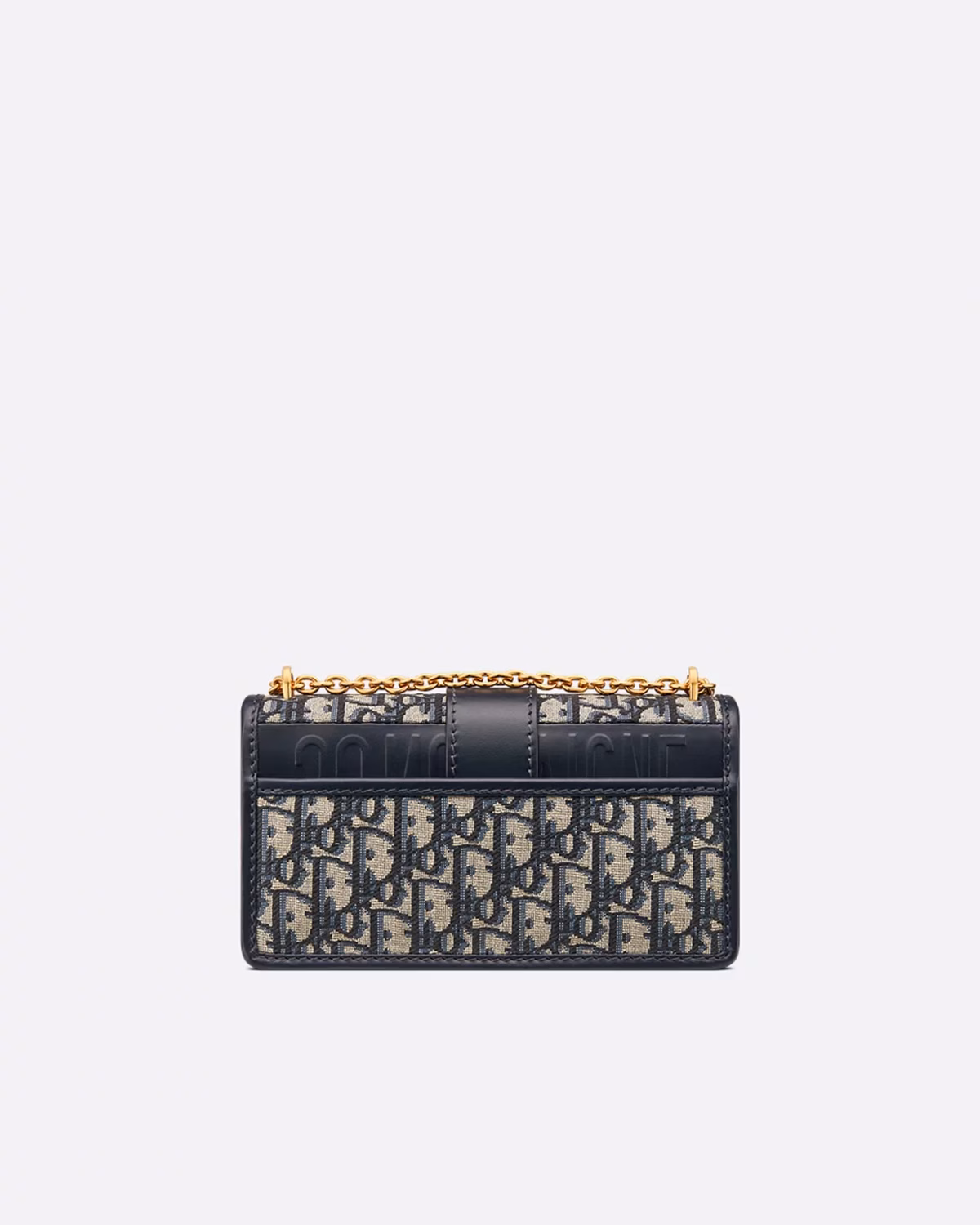 30 Montaigne East-West Bag with Chain Blue Dior Oblique Jacquard3