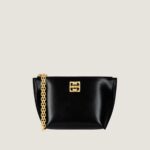 Small 4G Liquid pouch in Box leather with chain Givenchy