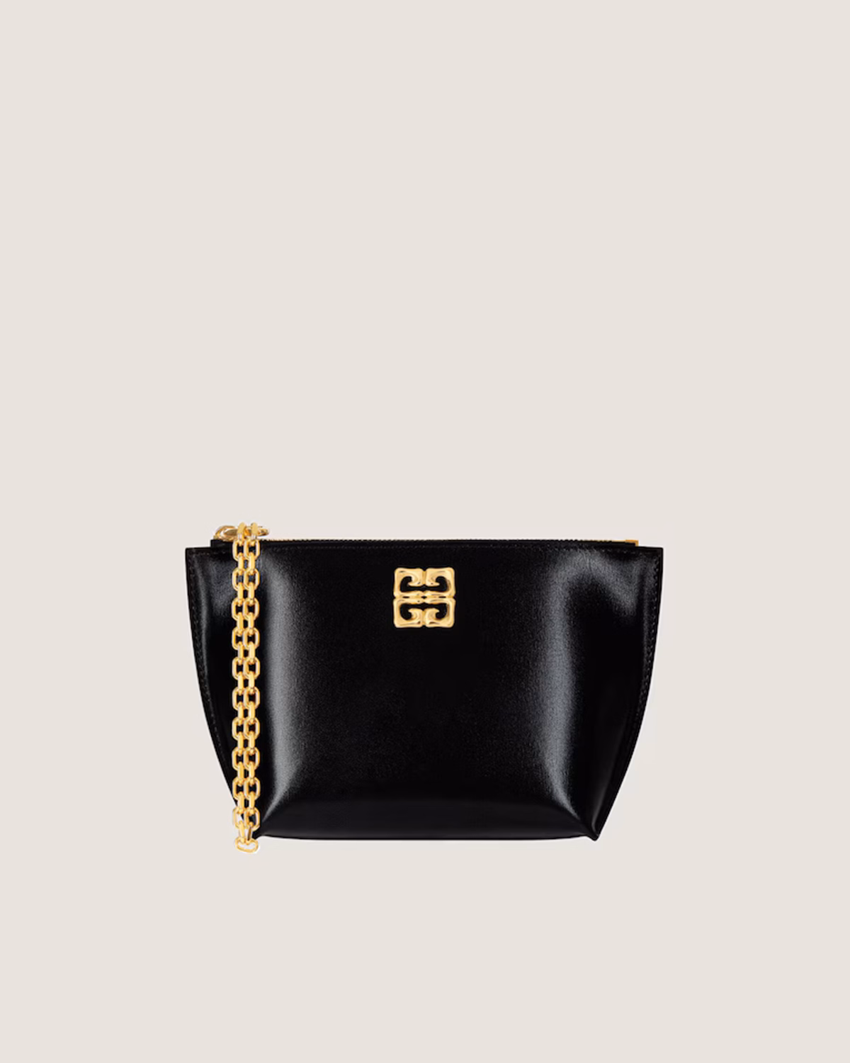 Small 4G Liquid pouch in Box leather with chain Givenchy