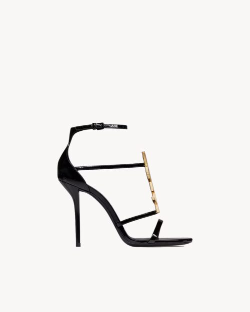 Cassandra sandals in patent leather Saint Laurent