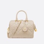 Dior Groove 25 Bag Dusty Ivory Macrocannage Calfskin