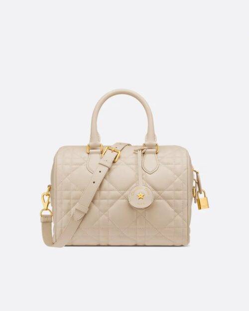 Dior Groove 25 Bag Dusty Ivory Macrocannage Calfskin