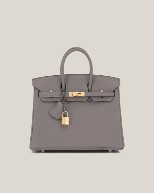 Stylish Hermès Kelly Bag in Pewter