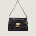 Givenchy Black Croc Small GV3 Bag