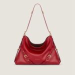 Medium Voyou bag in shiny leather in - dark red Givenchy US