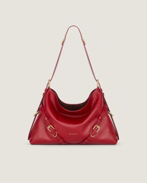Medium Voyou bag in shiny leather in - dark red Givenchy US