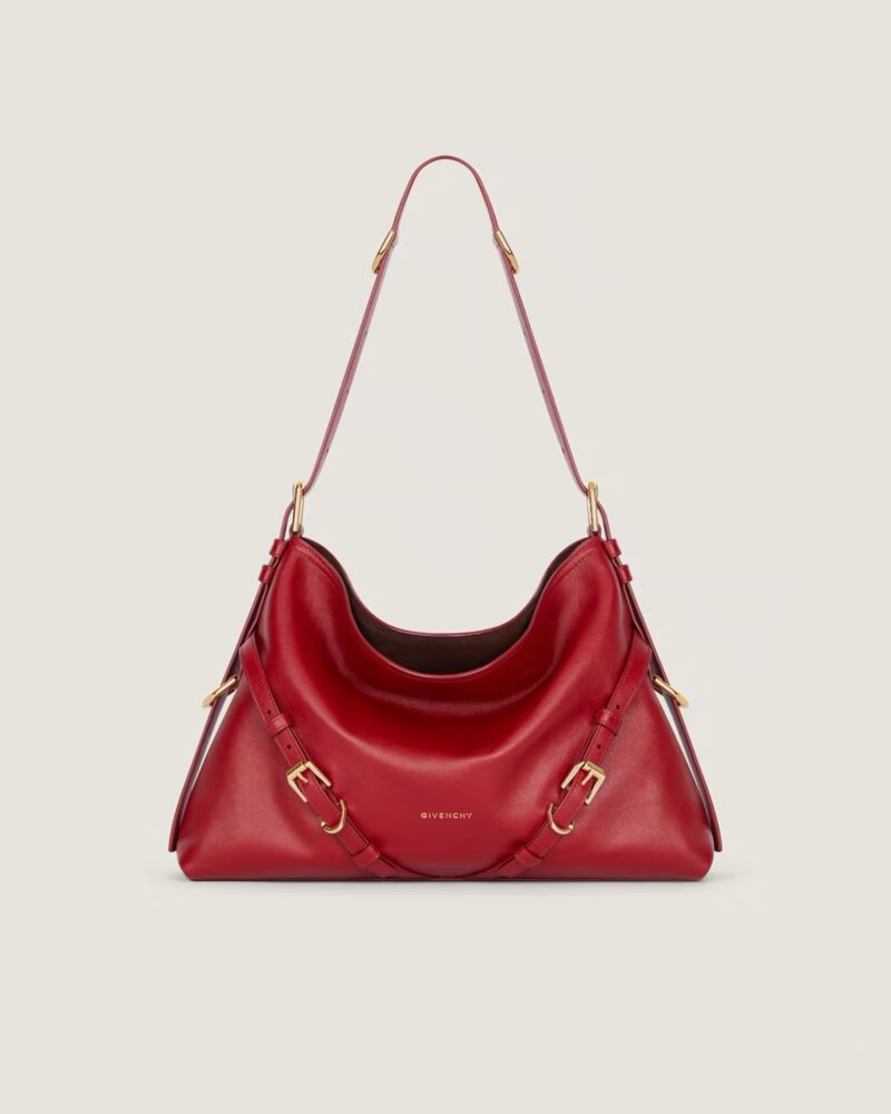 Medium Voyou bag in shiny leather in - dark red Givenchy US