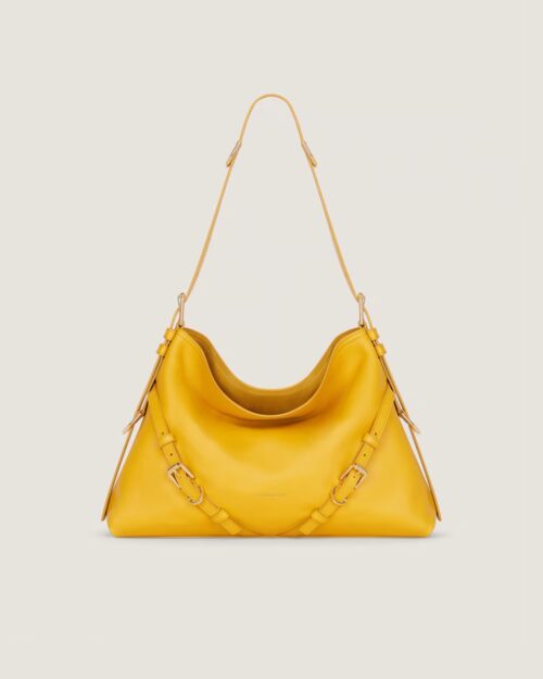 Medium Voyou bag in shiny leather in - mustard Givenchy US