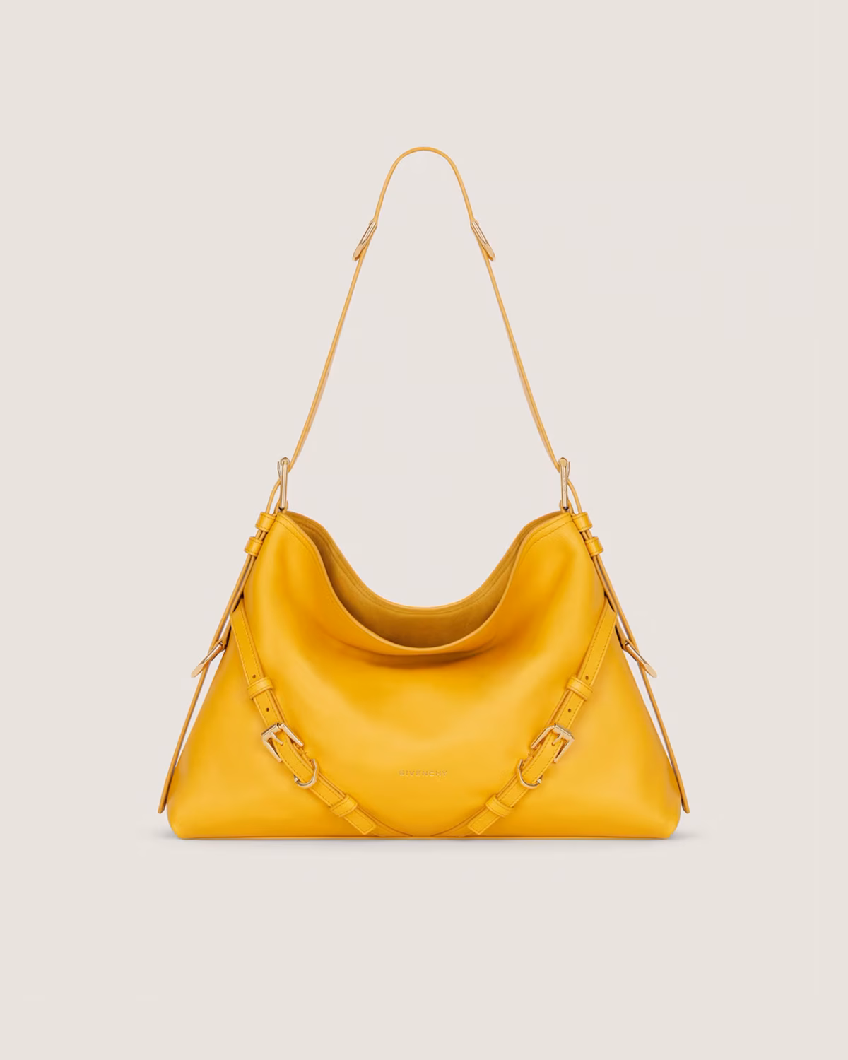 Medium Voyou bag in shiny leather in - mustard Givenchy US
