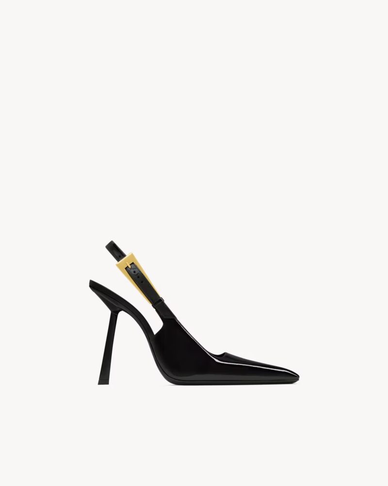 LEE slingback pumps in patent leather Saint Laurent