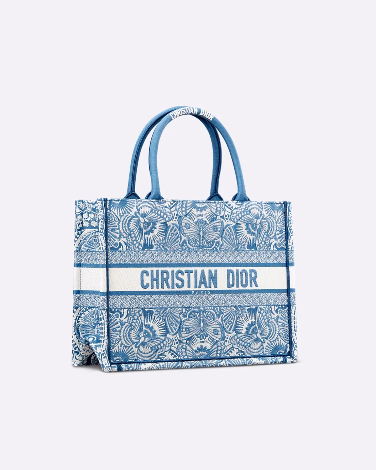 Medium Dior Book Tote White and Beige Toile de Jouy Sauvage1