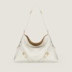 Medium Voyou bag in shiny leather in - ivory Givenchy NL