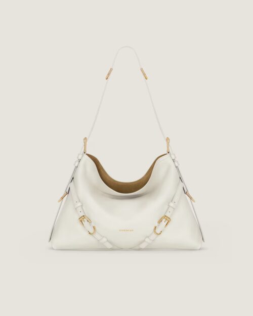 Medium Voyou bag in shiny leather in - ivory Givenchy NL