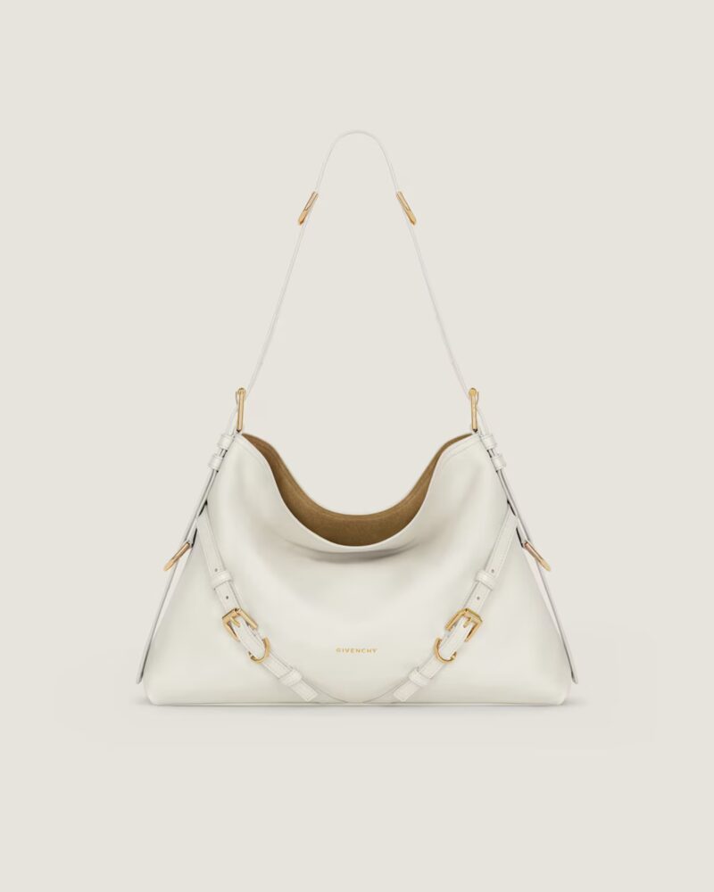 Medium Voyou bag in shiny leather in - ivory Givenchy NL