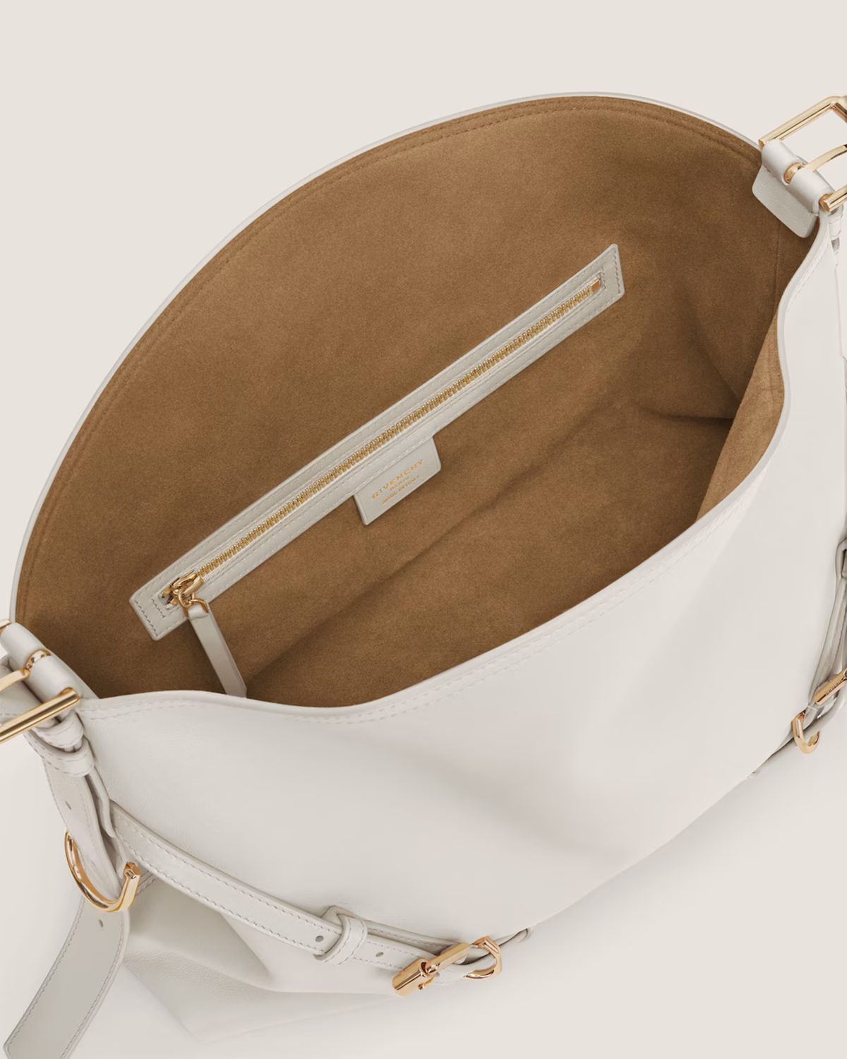 Medium Voyou bag in shiny leather in - ivory Givenchy NL1