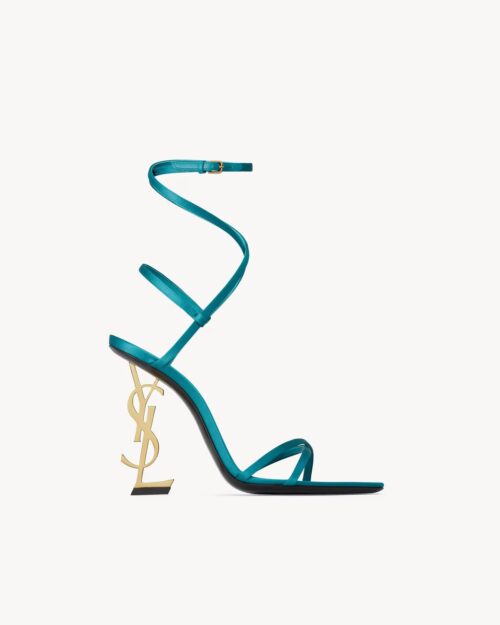OPYUM sandals in satin crepe | Saint Laurent | YSL GB