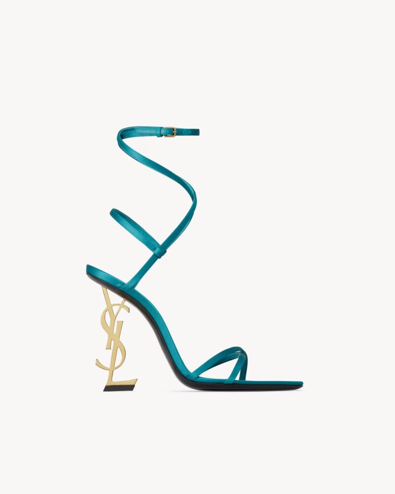 OPYUM sandals in satin crepe | Saint Laurent | YSL GB