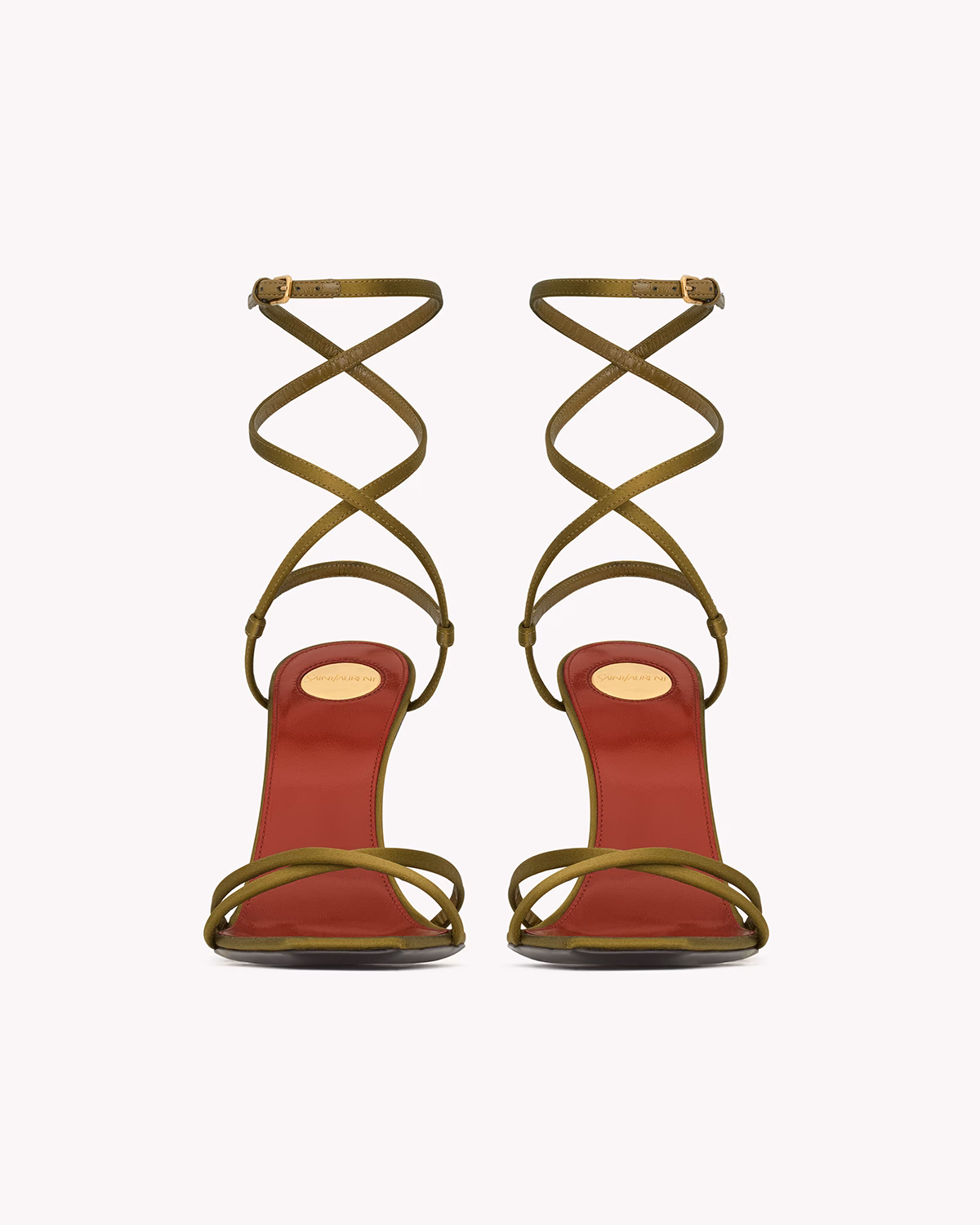 OPYUM sandals in satin crepe Saint Laurent1
