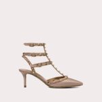 Valentino Garavani Rockstud Caged Pump in Patent Leather – 65mm