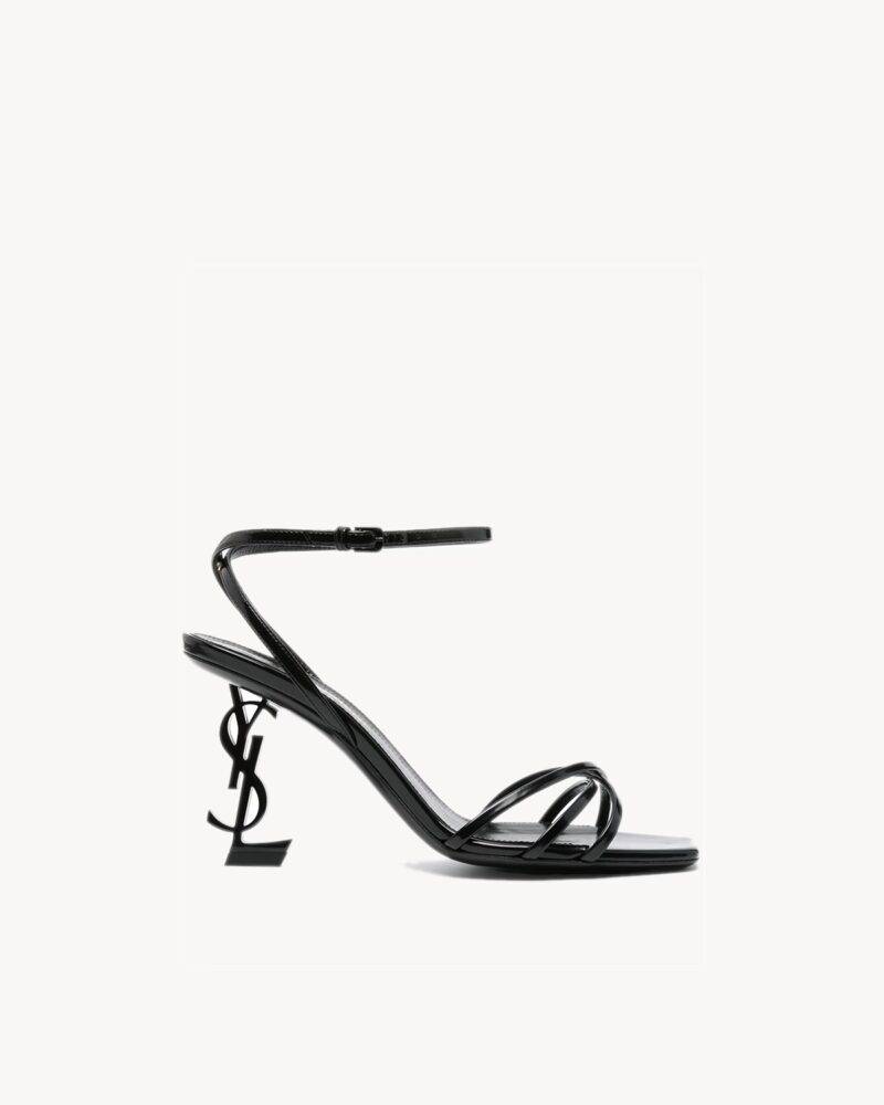 Saint Laurent opyum ankle-strap sandals - black