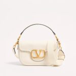 Valentino Garavani Alltime Grainy Calfskin Shoulder Bag