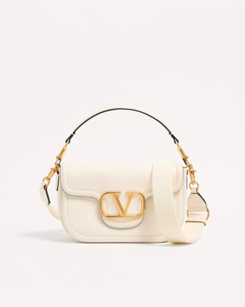 Valentino Garavani Alltime Grainy Calfskin Shoulder Bag