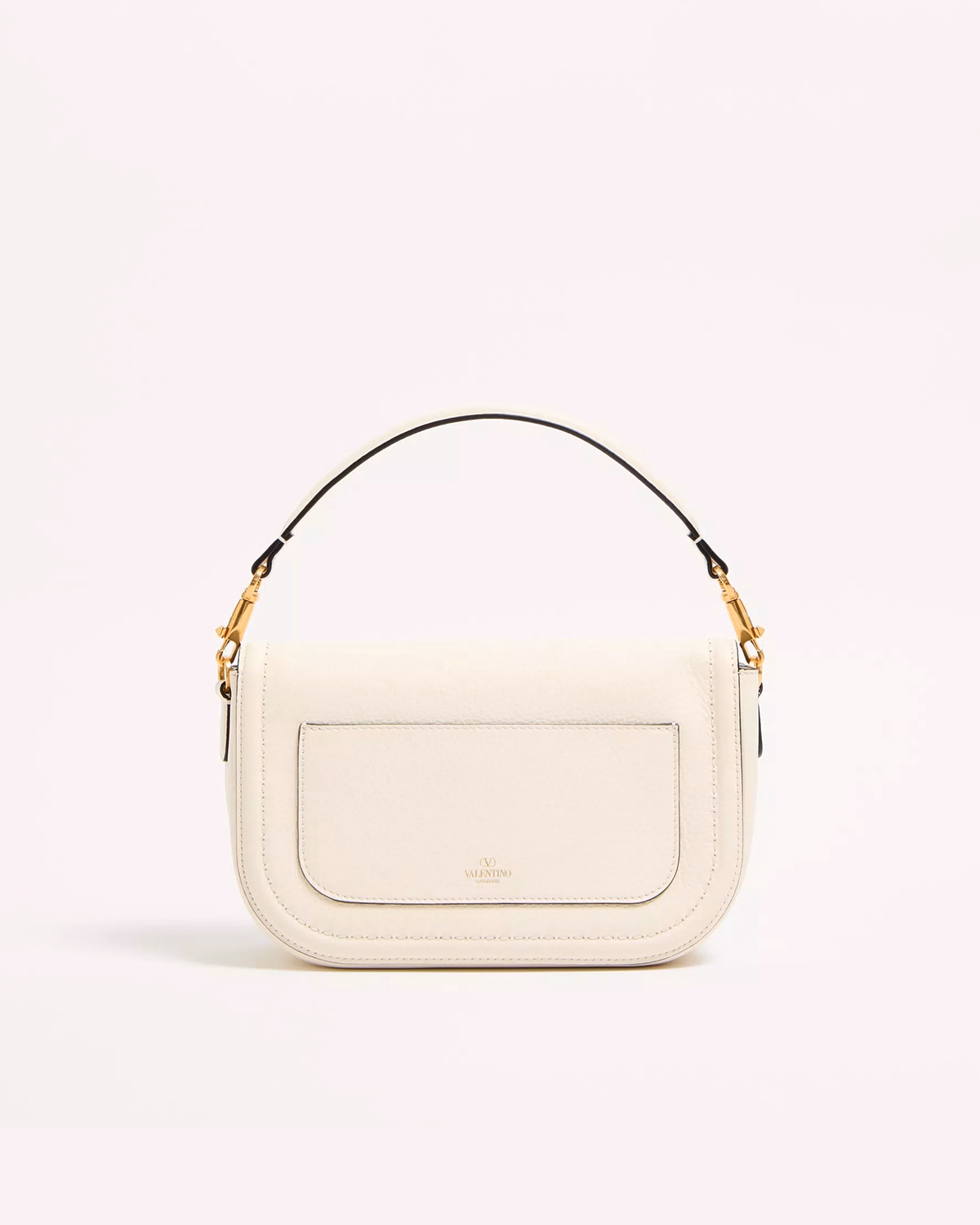 Valentino Garavani Alltime Grainy Calfskin Shoulder Bag4