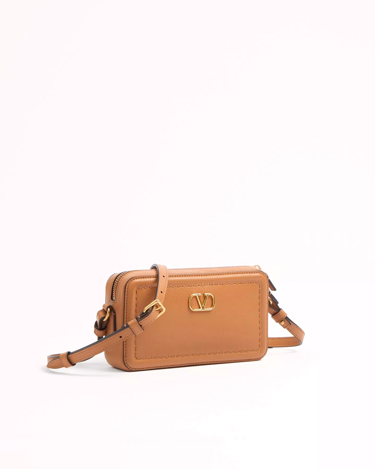 Valentino Garavani Alltime Mini Shoulder Bag In Grainy Calfskin12