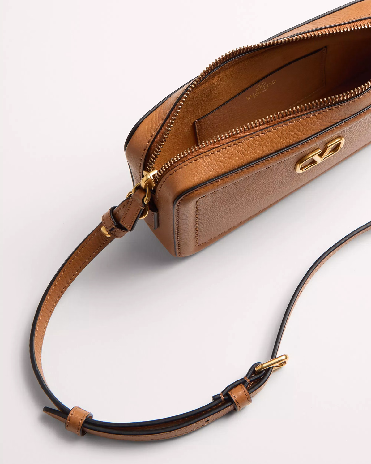 Valentino Garavani Alltime Mini Shoulder Bag In Grainy Calfskin15