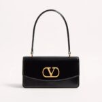 Valentino Garavani Vain Bag With Handle In Shiny Calfskin