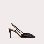 Valentino Vlogo Signature Patent Leather Slingback Pump 80Mm