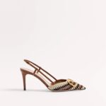 Valentino Garavani Crochet Slingback Pumps with VLogo Signature – 80mm Heel