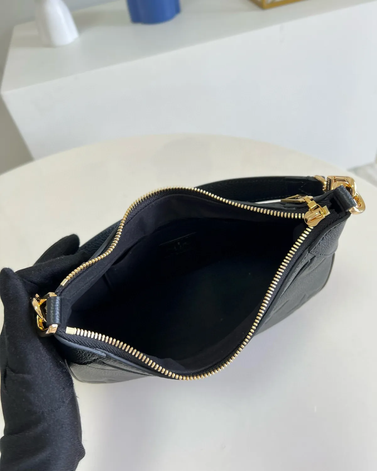 bagladt-mini-moon-crescent-bag-black-embossed-leather-front9