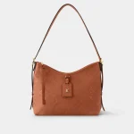 Signature Modern Hobo PM bag in embossed grained leather front view