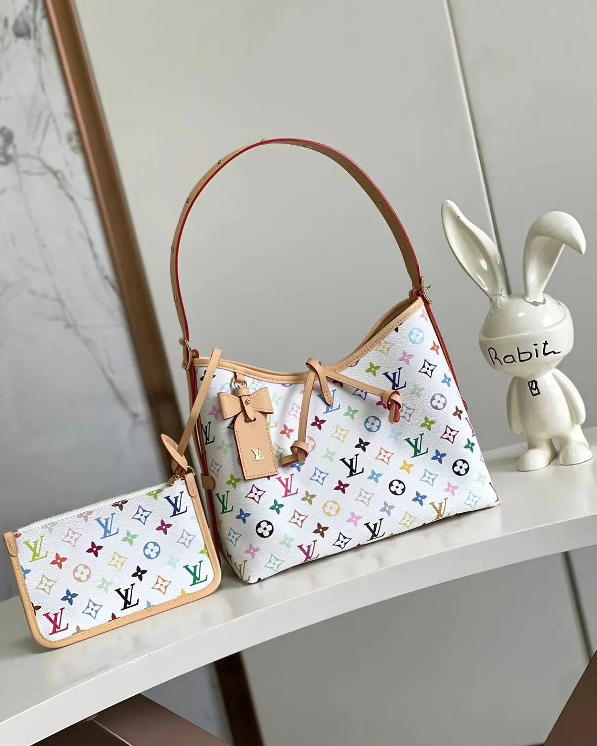 bagladt-signature-multi-color-hobo-pm-white-canvas-front