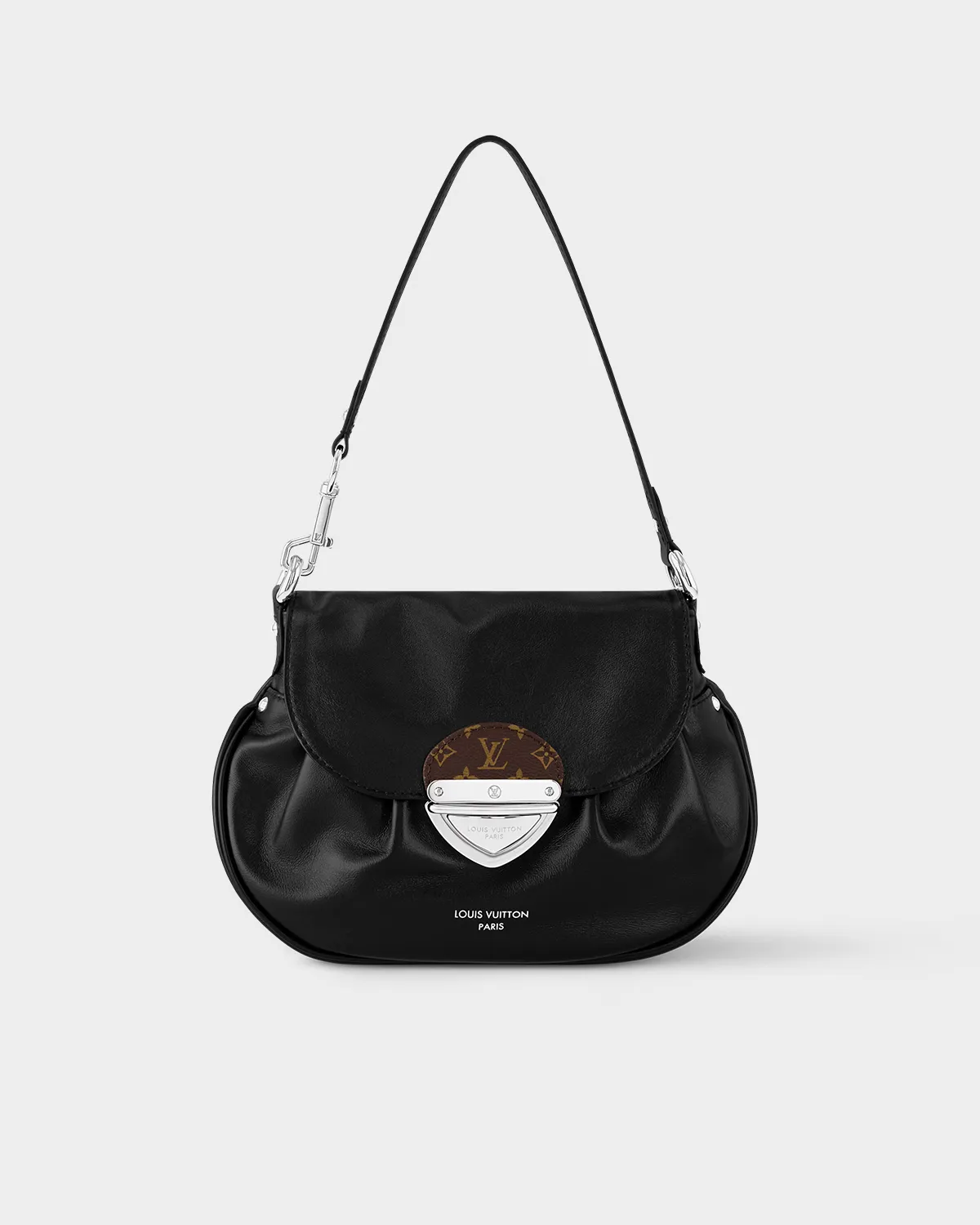 Signature Urban Bowling Bag in monogram canvas with wide strap front view