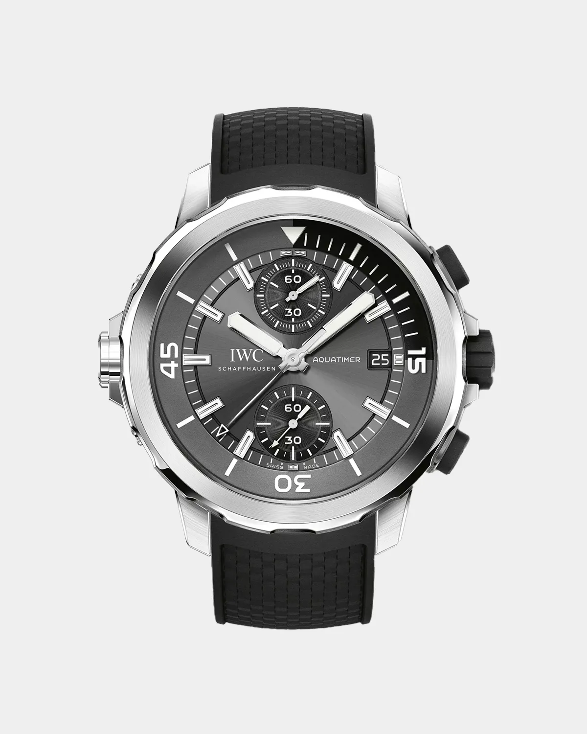 Aquatimer Chronograph Sharks edition grey dial front view