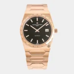 Historiques 222 Re-Edition steel case black dial front view