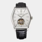 Main: Malte Tourbillon rose gold tonneau case watch front view