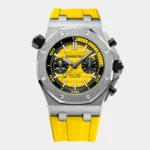 Offshore Diver vibrant yellow dial stainless steel case front view