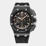 Offshore Sports 44mm stainless steel and ceramic bezel front view