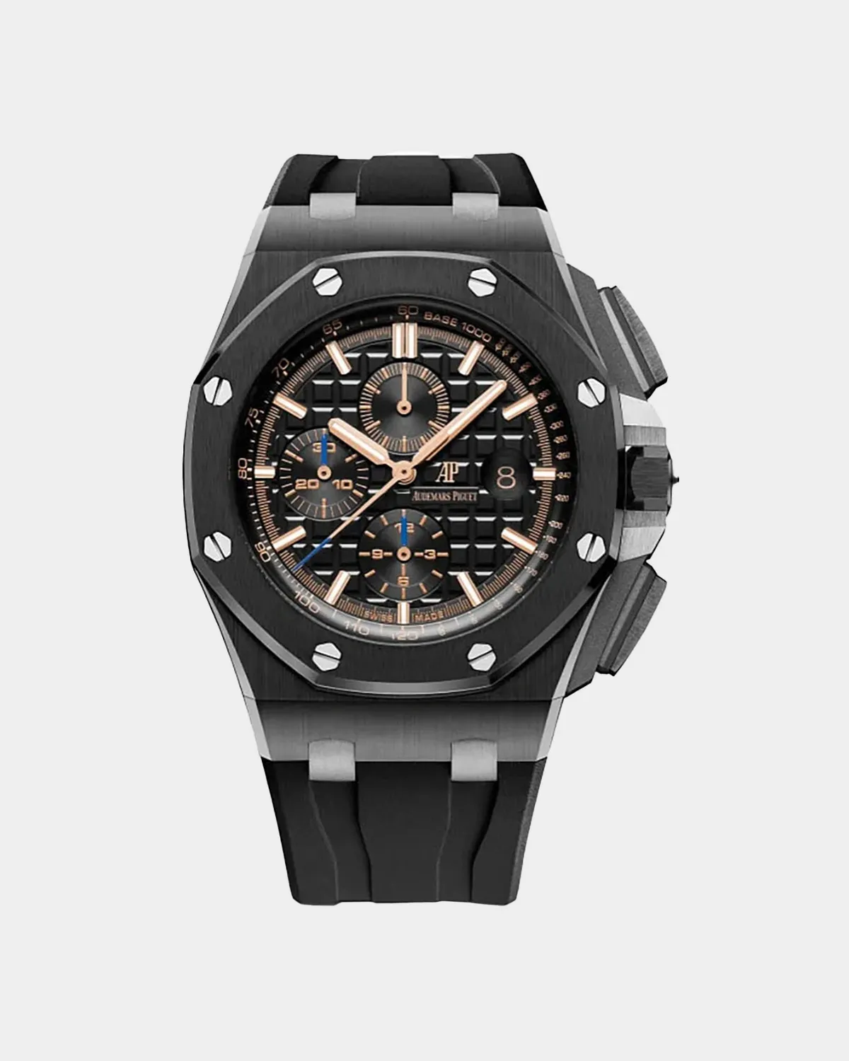 Offshore Sports 44mm stainless steel and ceramic bezel front view