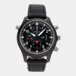 Pilot Chronograph Ceramic tactical black edition front view
