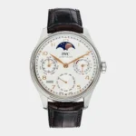 Portugieser Perpetual Calendar 42 silver dial front view