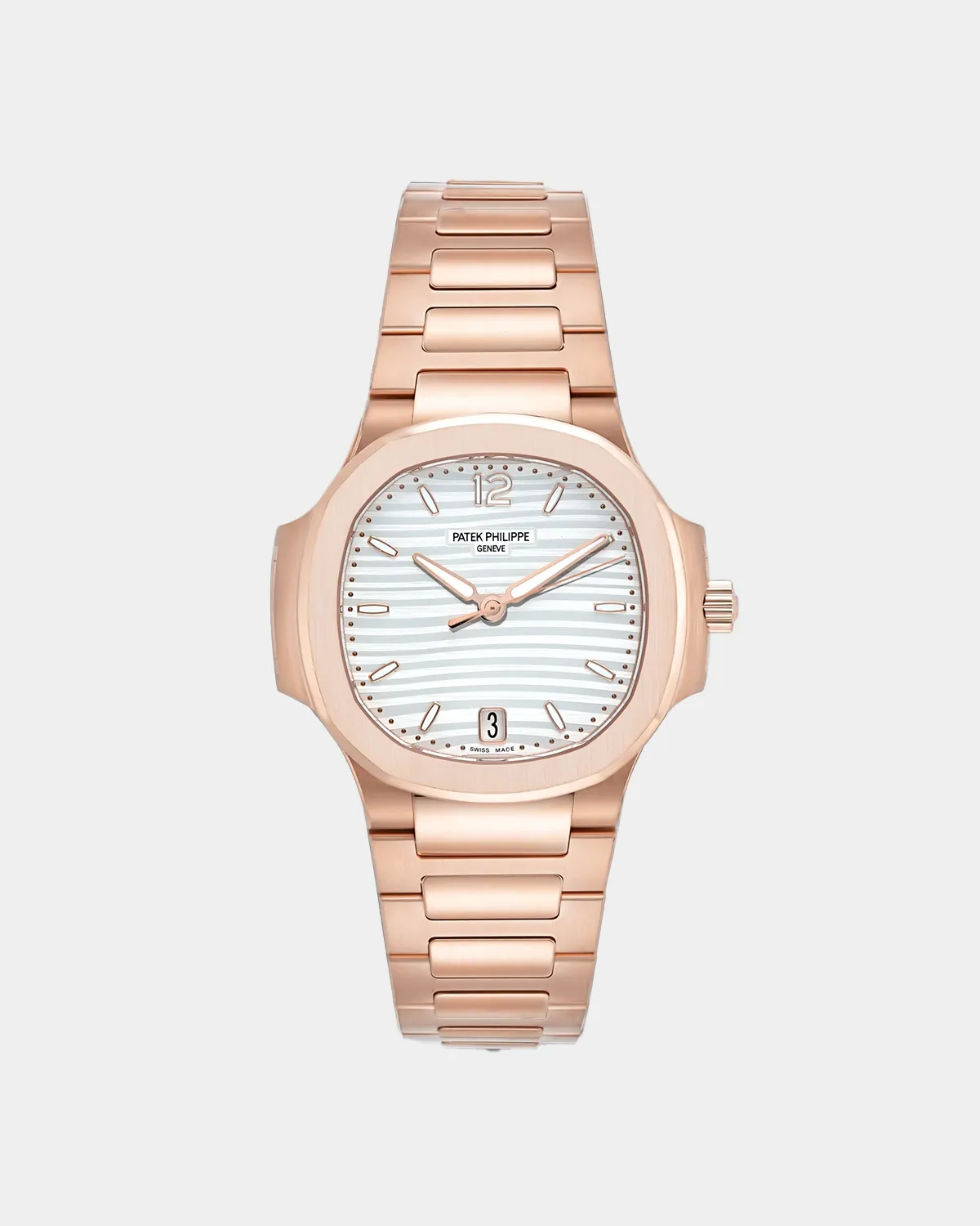 5711/1R rose gold tone date watch front view