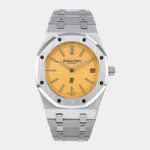 Royal Sports Jumbo Extra-Thin salmon dial white gold case front view