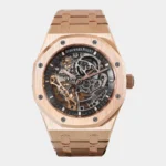 Royal Sports Openworked double balance wheel rose gold front view