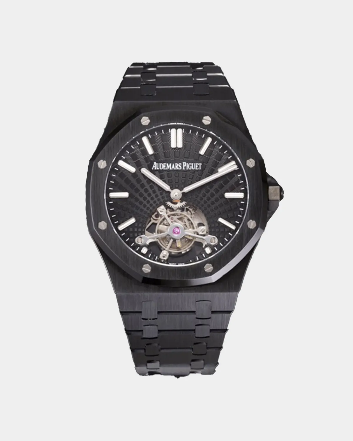 Royal Sports Tourbillon full black ceramic style front view