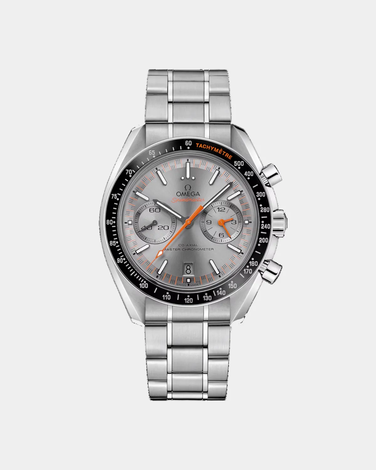 Seamaster Diver 300M white ceramic dial black bezel front view